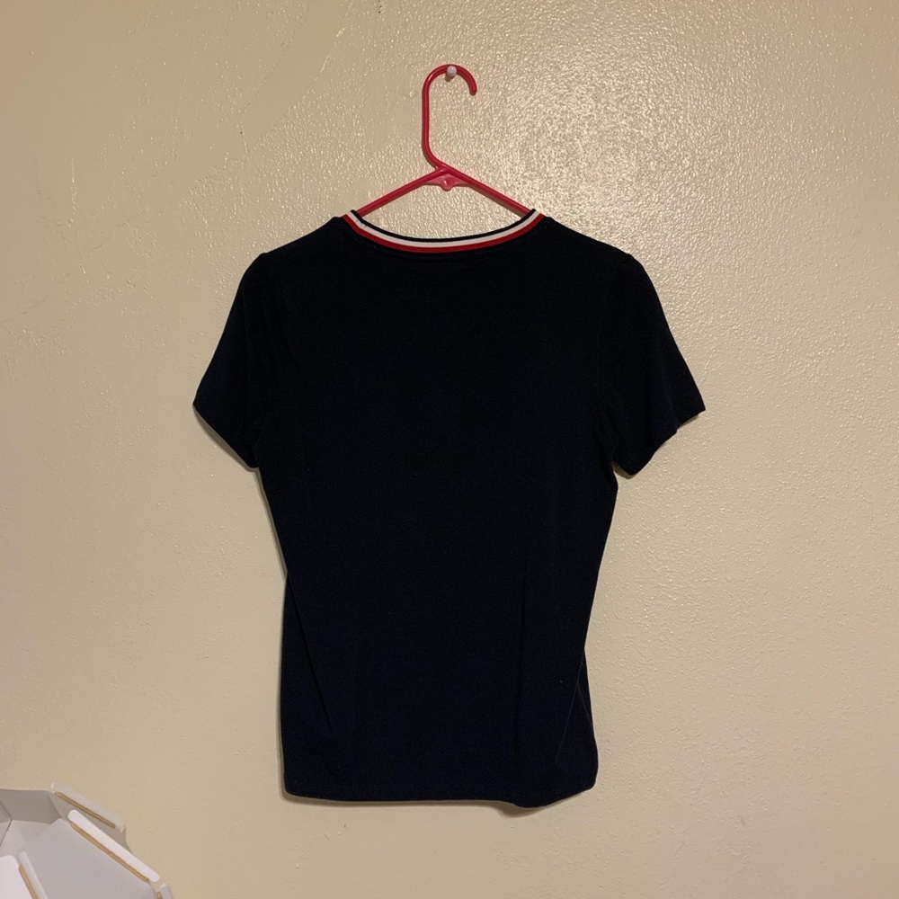 Tommy Hilfiger Signature Collar T-shirt with Logo - Picture 5 of 6